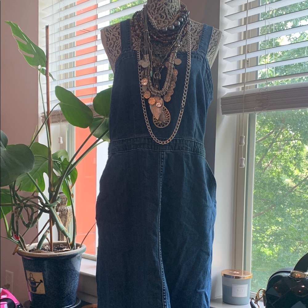 Denim Sleeveless Jumpsuit